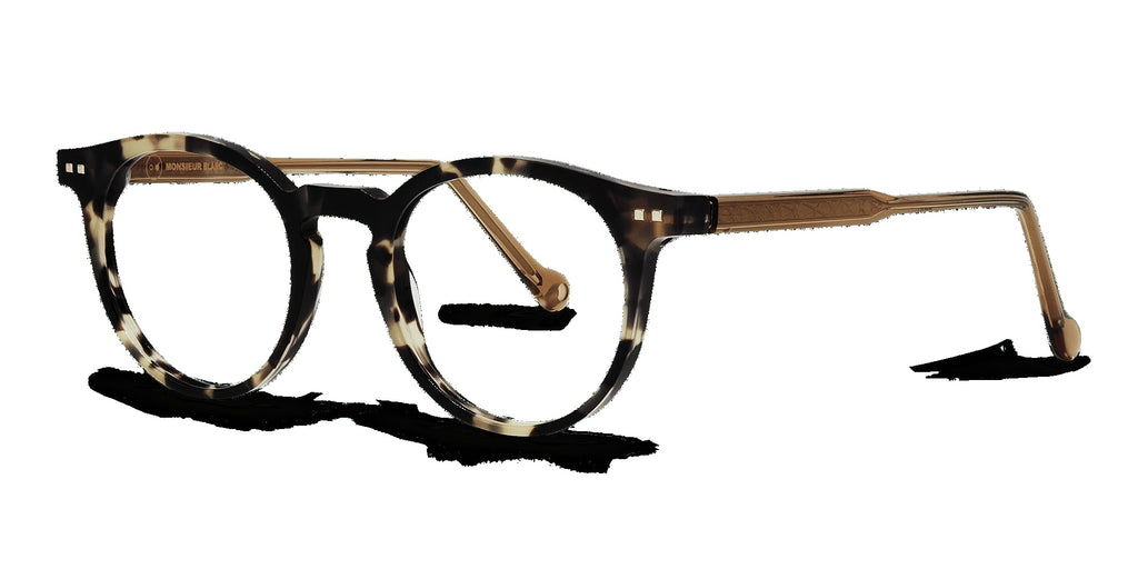 Brice 761 — Dark Tortoiseshell / Amber, three-quarter view