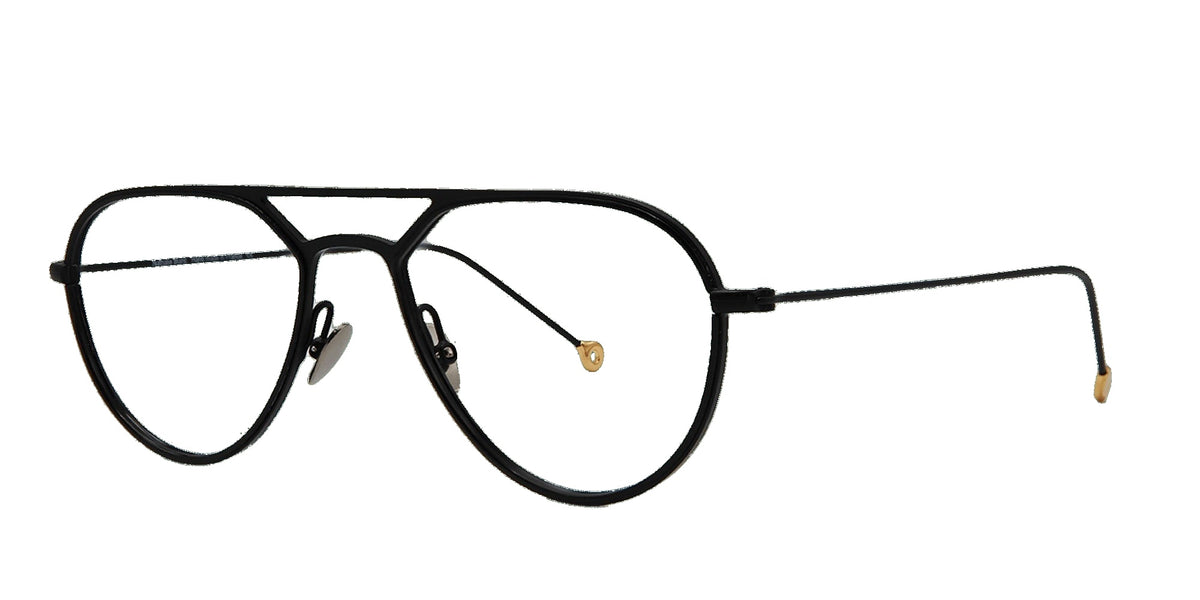 Claude 394 — BLACK / BLACK, three-quarter view
