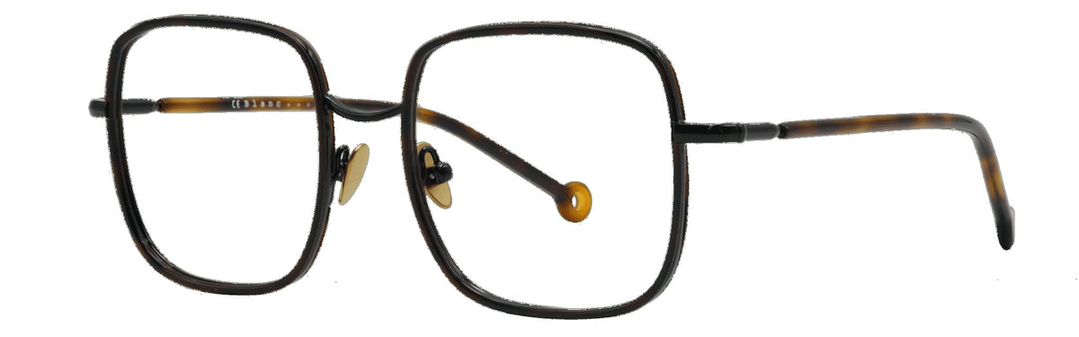 Sabra 443 — BLACK / TORTOISESHELL, three-quarter view
