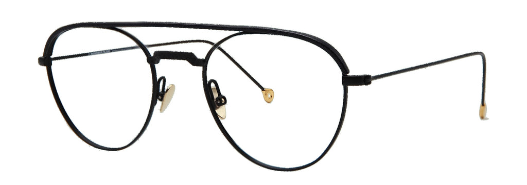 Aristid 360 — BLACK LEATHER BLACK, three-quarter view