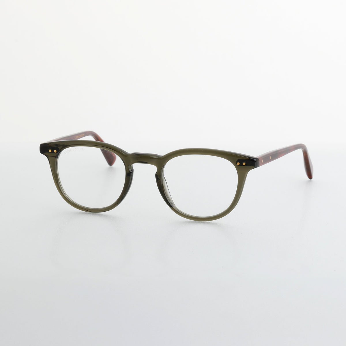 Steve McQueen Carmel — Crystal Khaki & Tortoise Temples — official view 4
