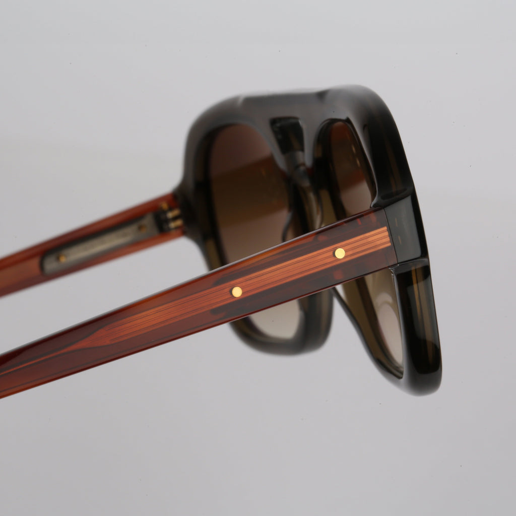 Steve McQueen Limits Sun — Crystal Khaki & Tortoise Temples — official view 10
