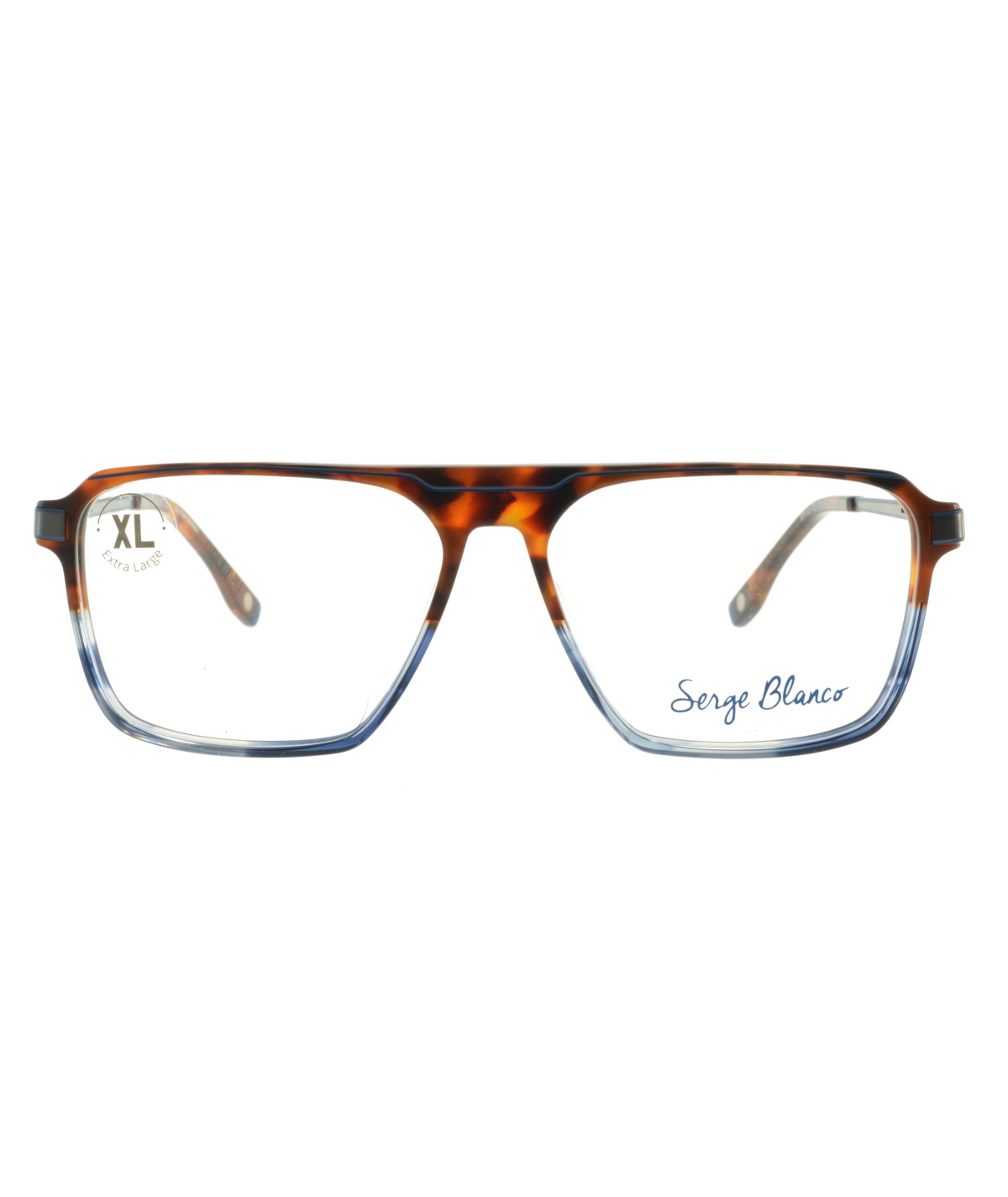 Serge Blanco BR334_2 — BLUE / TORTOISE BLUE, front view