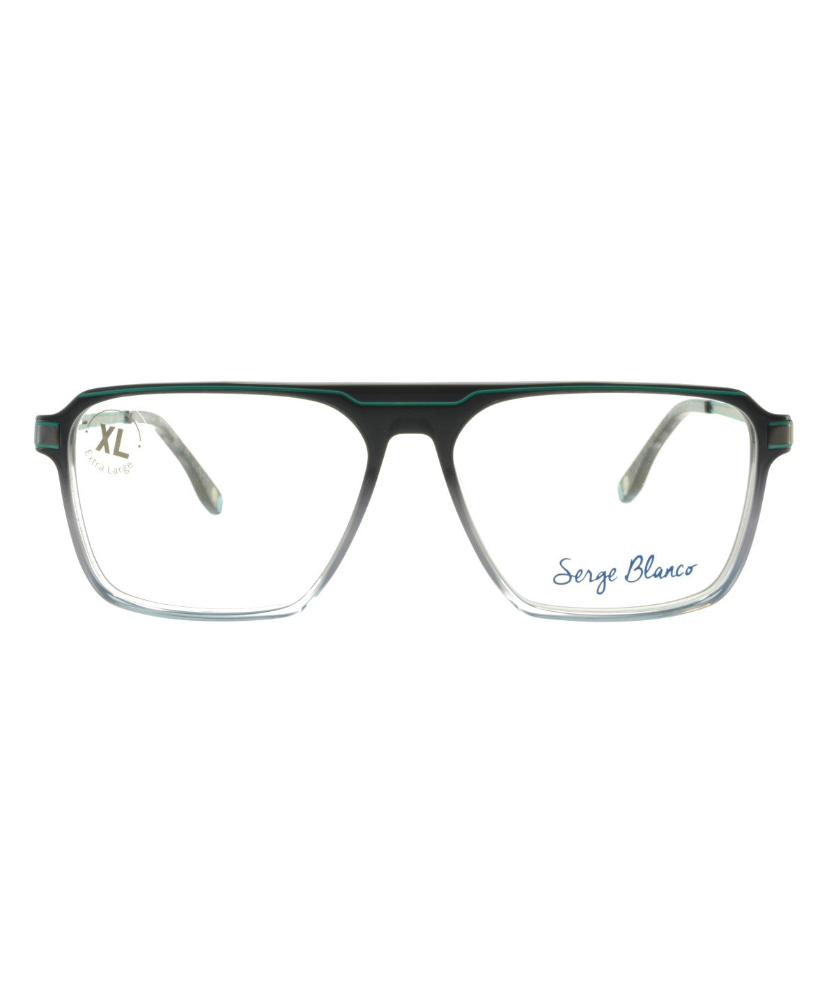 Serge Blanco BR334_3 — GREEN GRADIENT GREY, front view