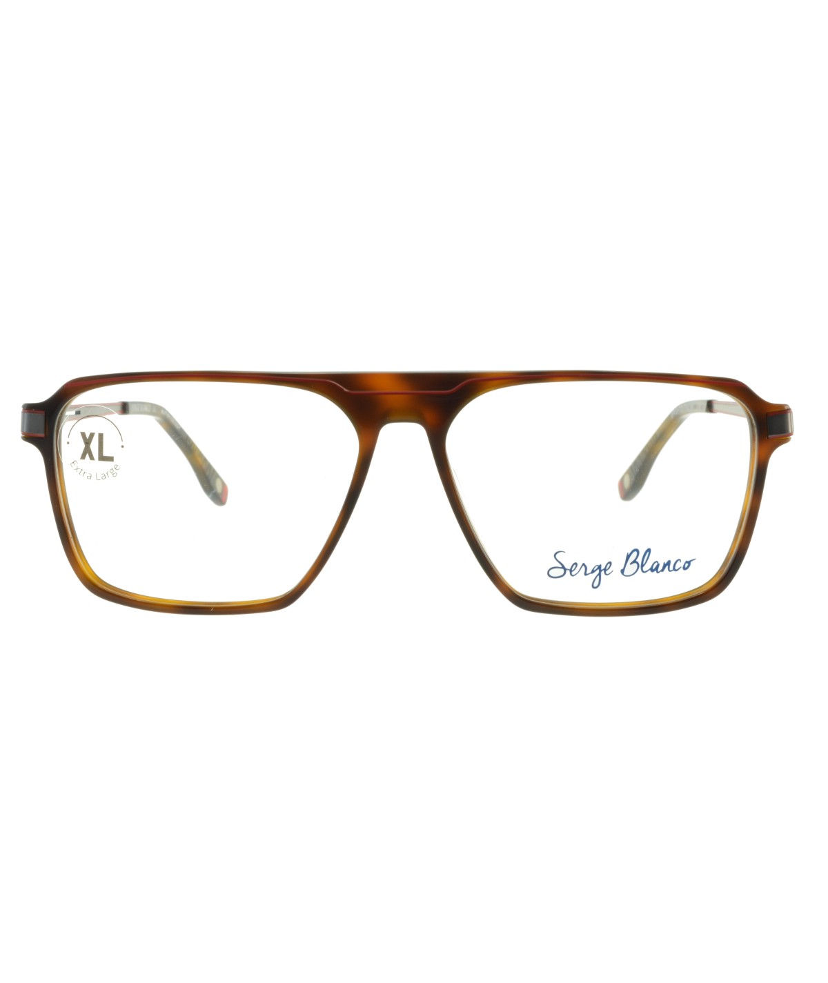 Serge Blanco BR334_4 — RED / TORTOISE, front view
