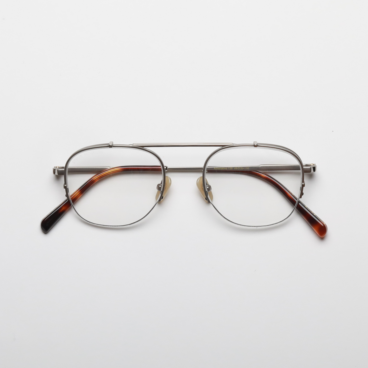 Steve McQueen ADRENALINE Optical 138 — Light Shiny Silver