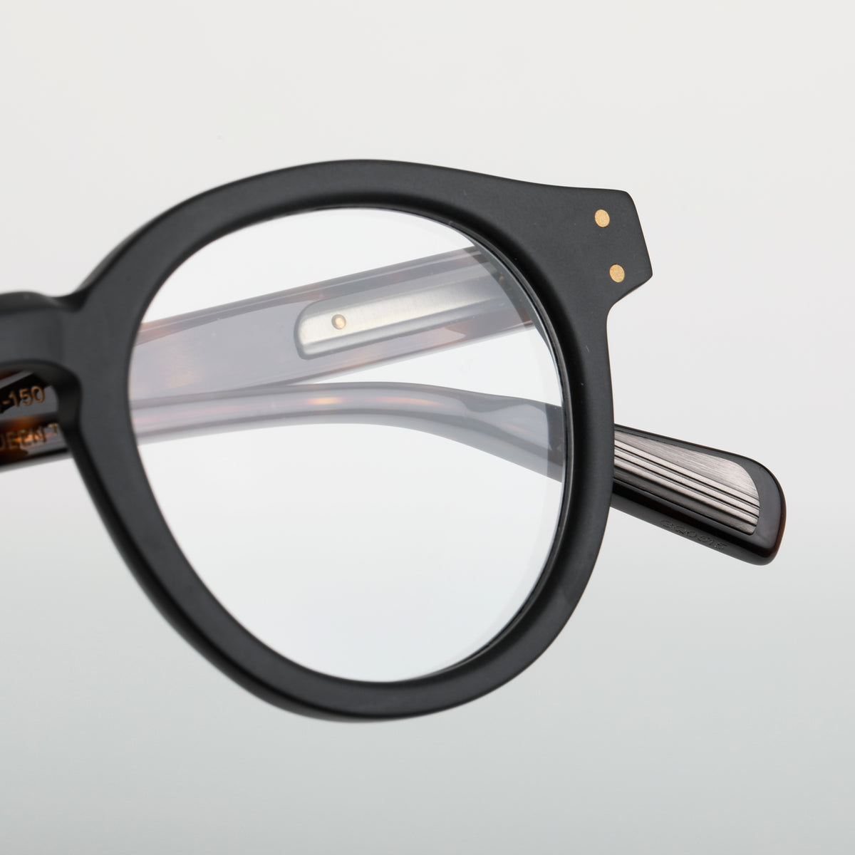 Steve McQueen Bud Optical M-172 Matte Black & Tortoise Temples - angle 2