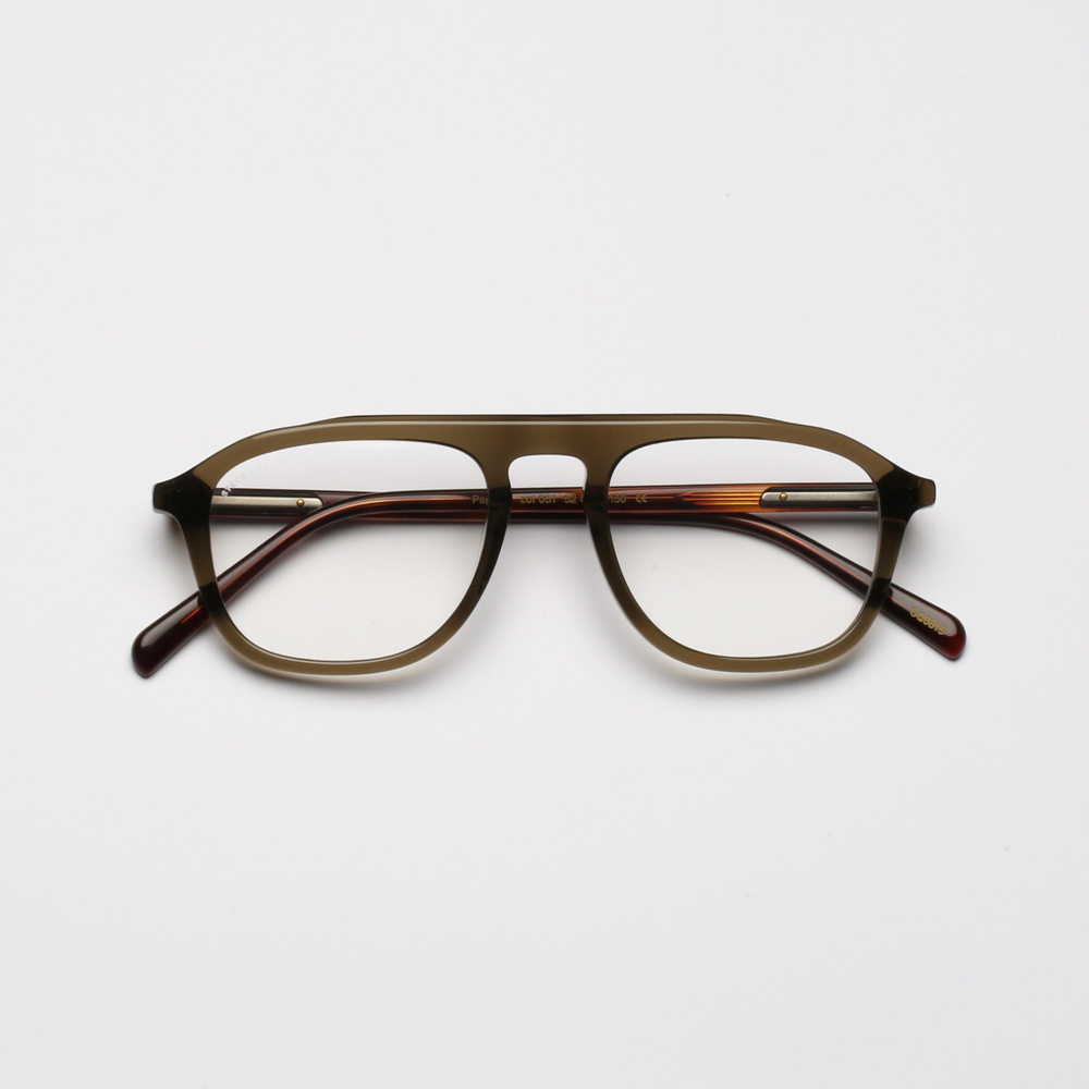 Crystal Khaki &amp; Tortoise Temples