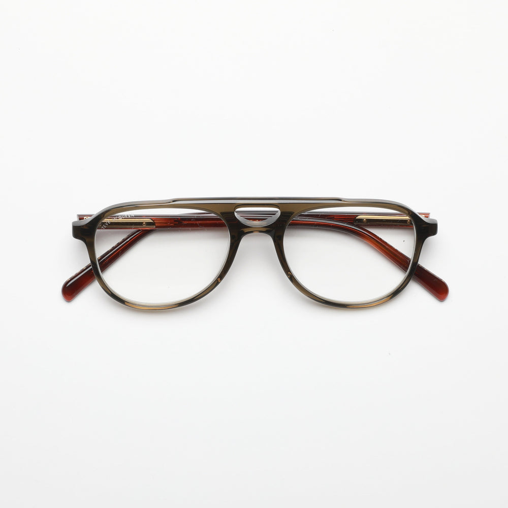 Crystal Khaki &amp; Tortoise Temples
