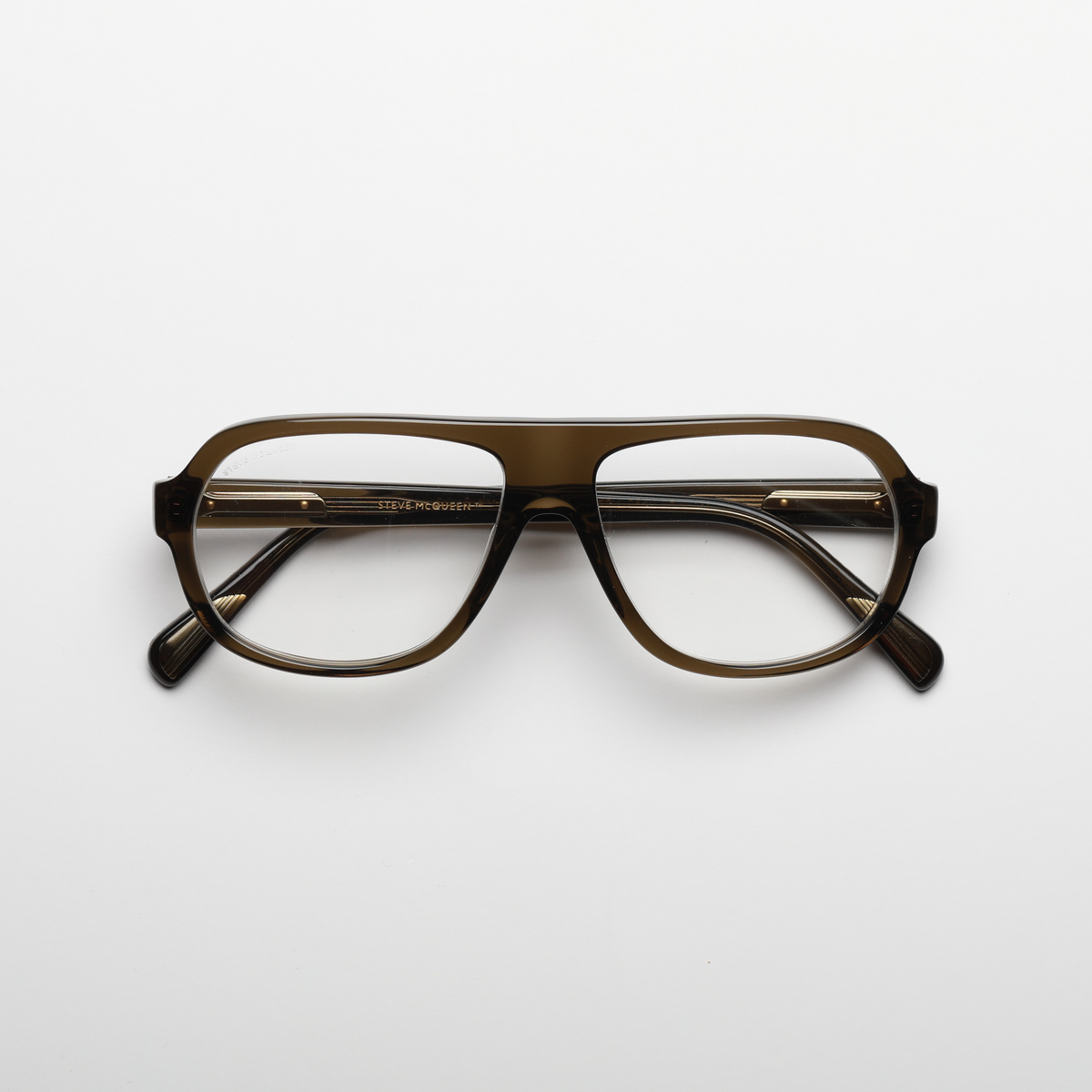 Steve McQueen Solar Racing Optical C-005 — Crystal Khaki