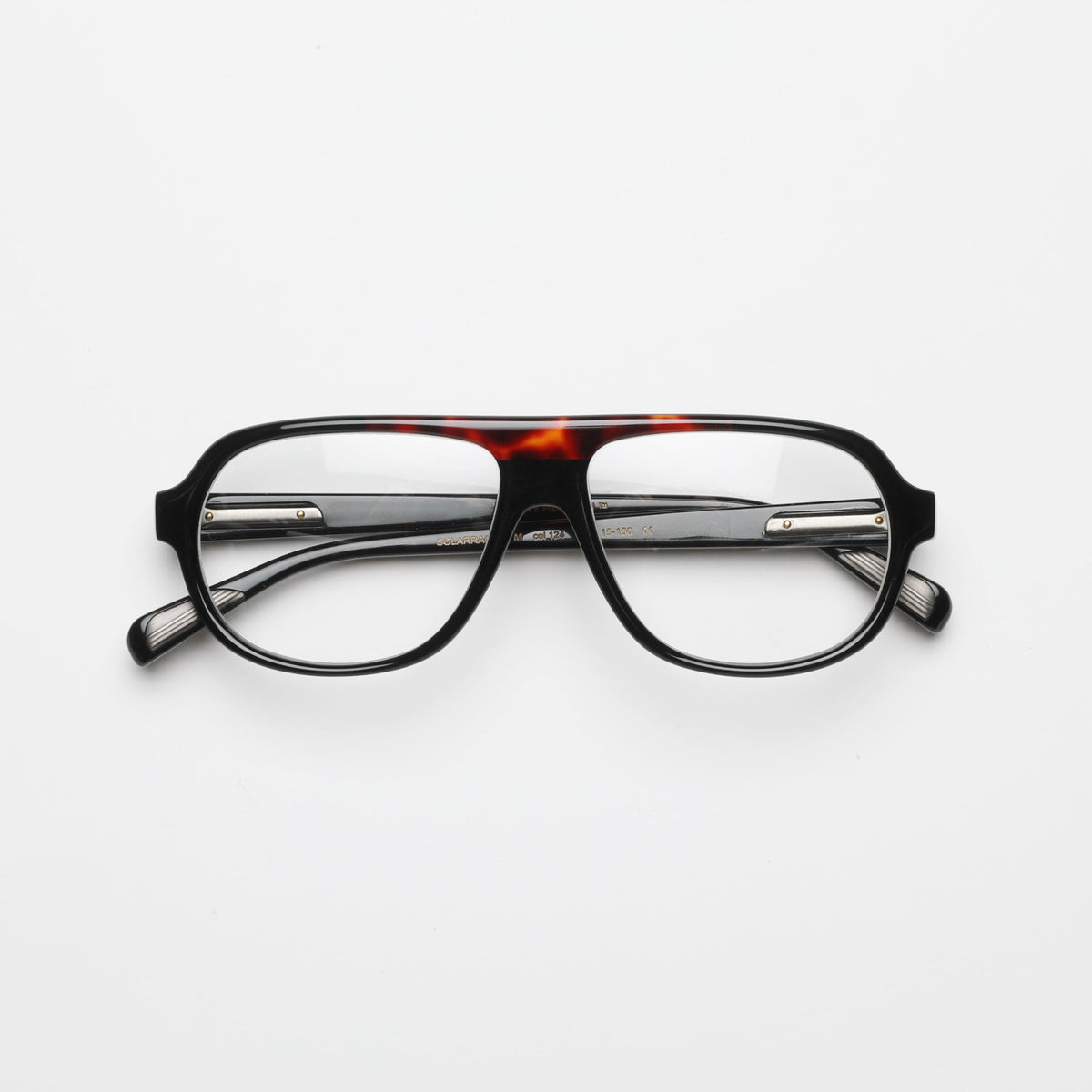 Steve McQueen Solar Racing Optical M-124 — Black & Tortoise Front Bar