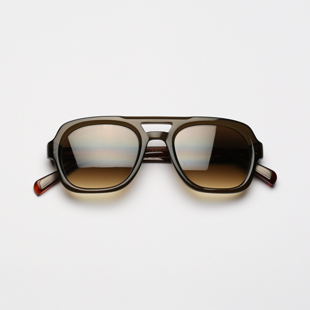 Crystal Khaki &amp; Tortoise Temples