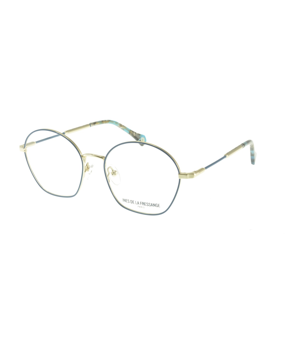 Inès de la Fressange Paris AMAYA c1 blue / gold eyeglass frame