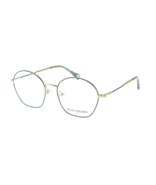 Inès de la Fressange Paris AMAYA c1 blue / gold eyeglass frame