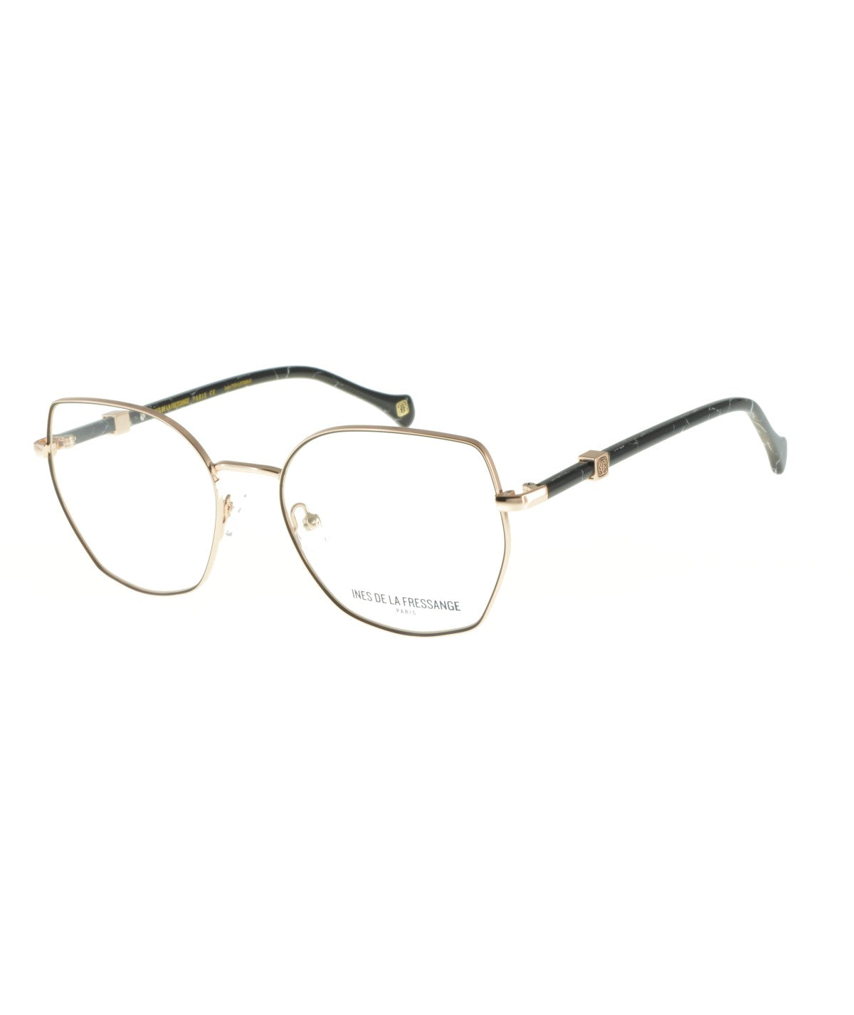 Inès de la Fressange Paris CECILE (C1) BLACK / GOLD eyeglass frame