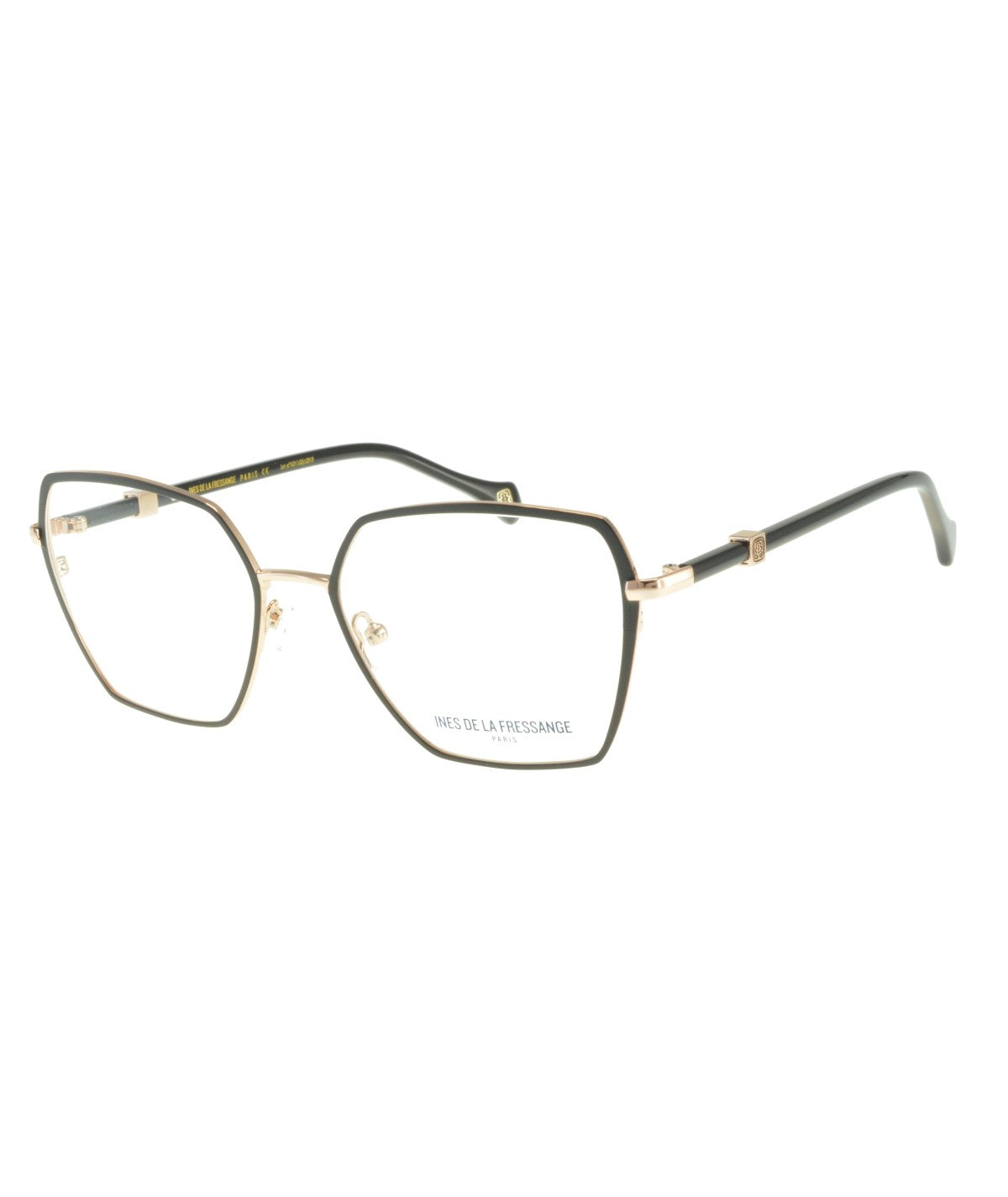 Inès de la Fressange Paris CORINNE c1 black / rose gold eyeglass frame