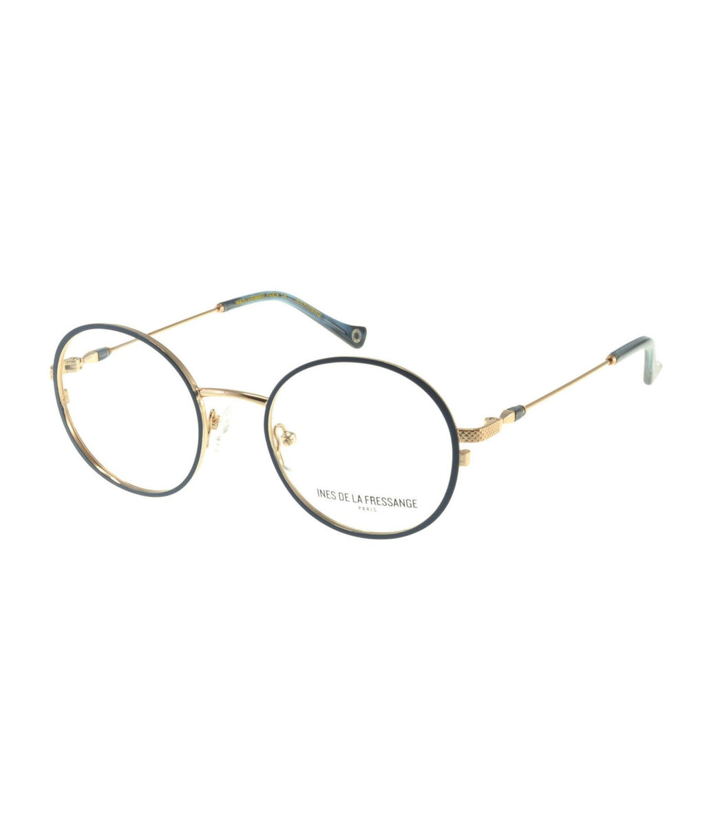 Inès de la Fressange Paris EMILIE c1 blue / rose gold eyeglass frame