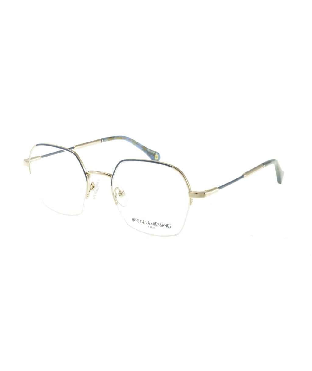Inès de la Fressange Paris FANTINE c1 blue / rose gold eyeglass frame
