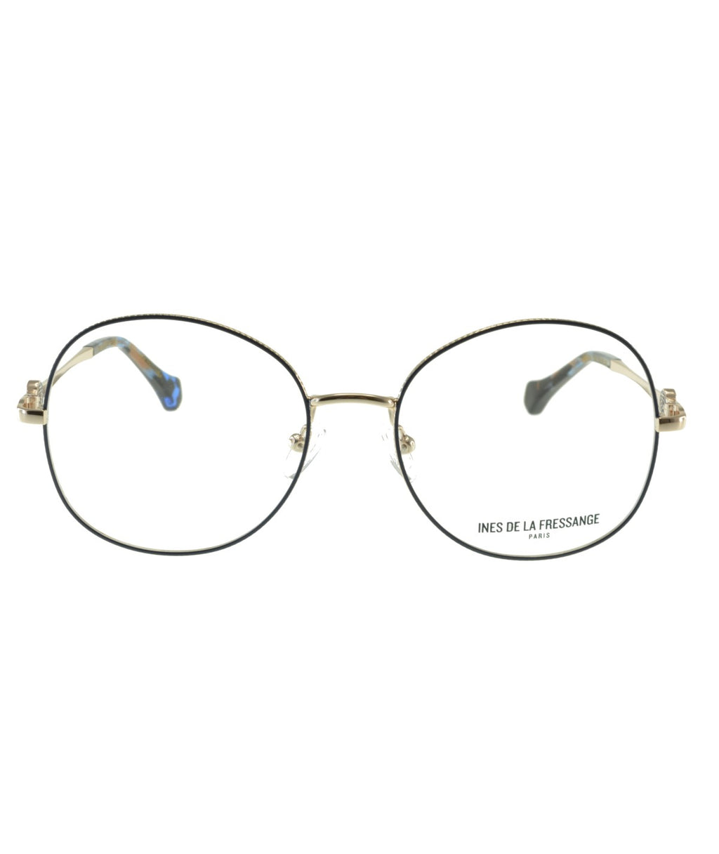 Inès de la Fressange Paris FLORA (C4) BLUE GOLD eyeglass frame – front view