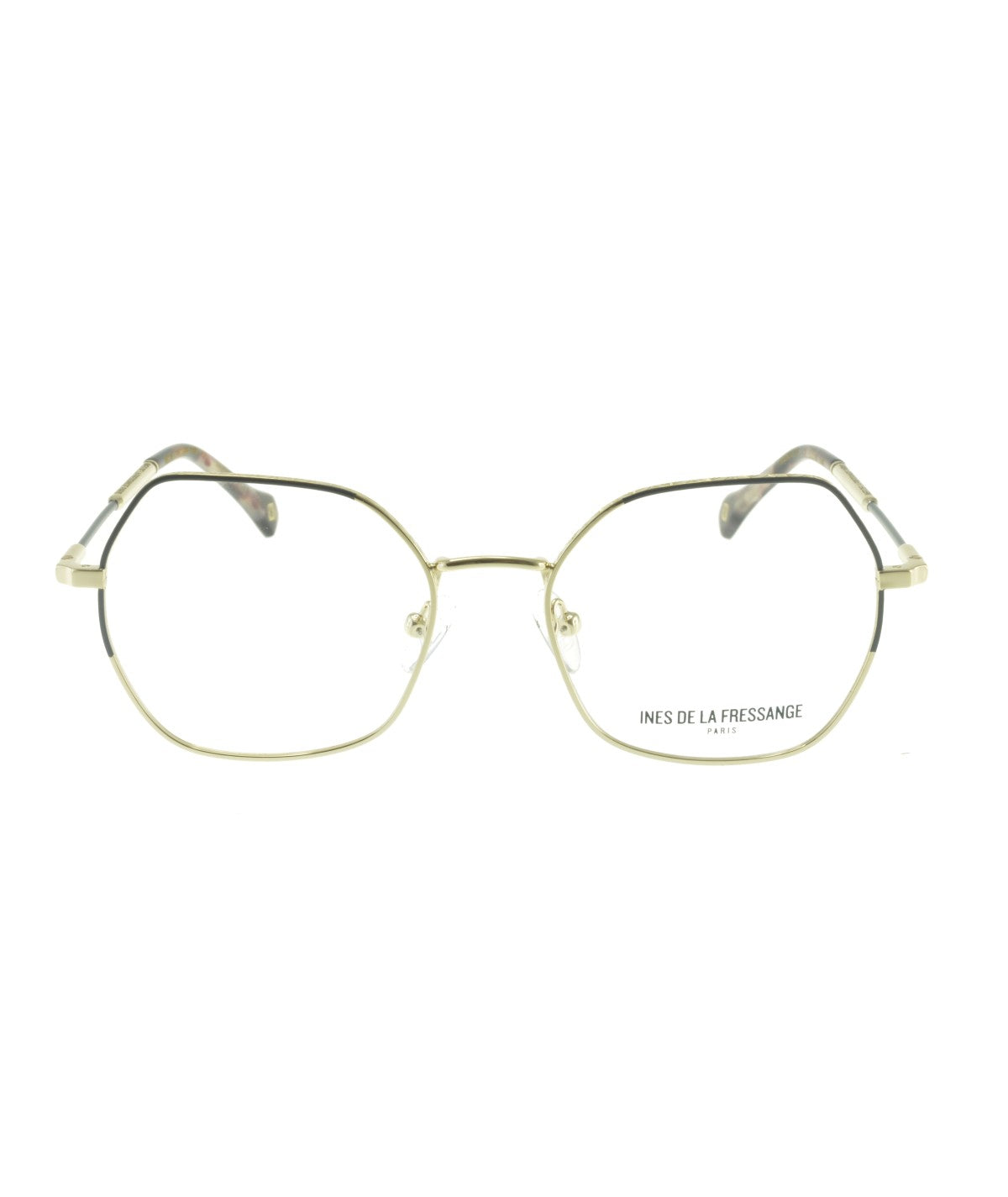 Inès de la Fressange Paris HERMINE c1 grey / gold eyeglass frame – front view