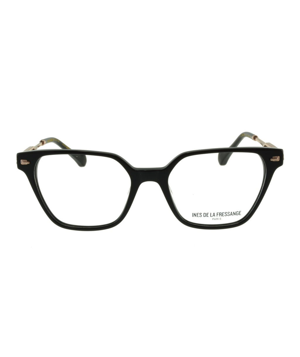 Inès de la Fressange Paris LOUANE c1 black eyeglass frame – front view