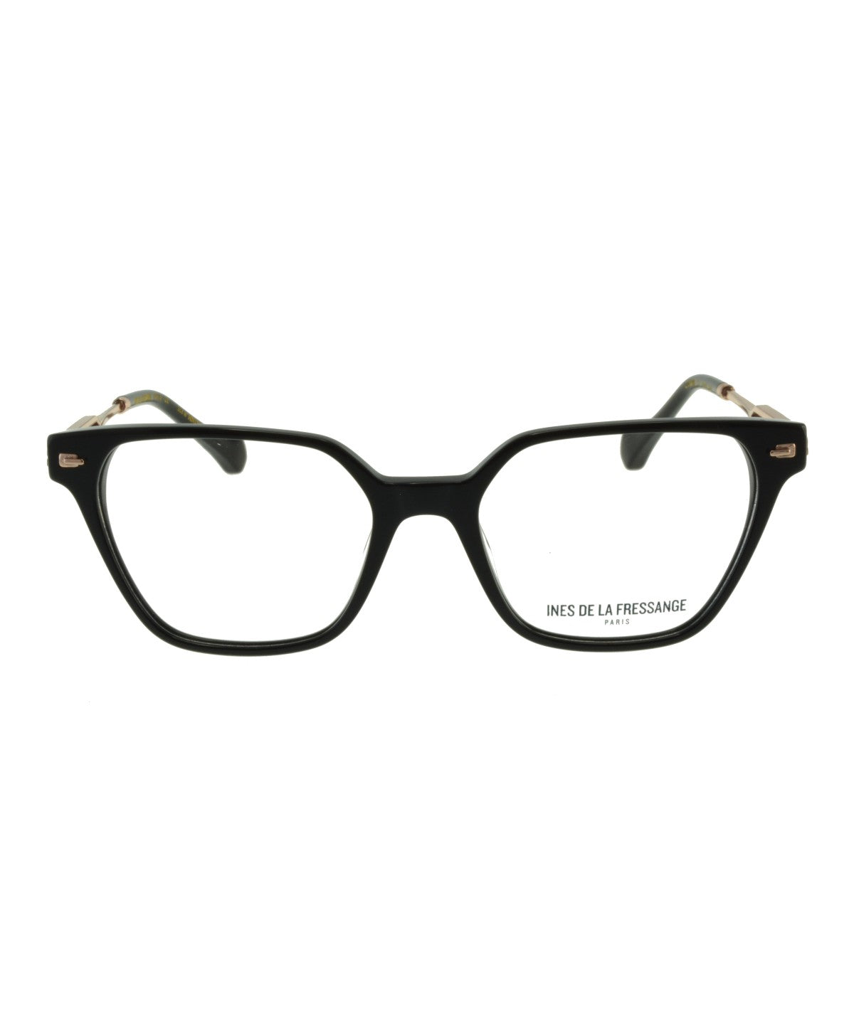 Inès de la Fressange Paris LOUANE c1 black eyeglass frame – front view