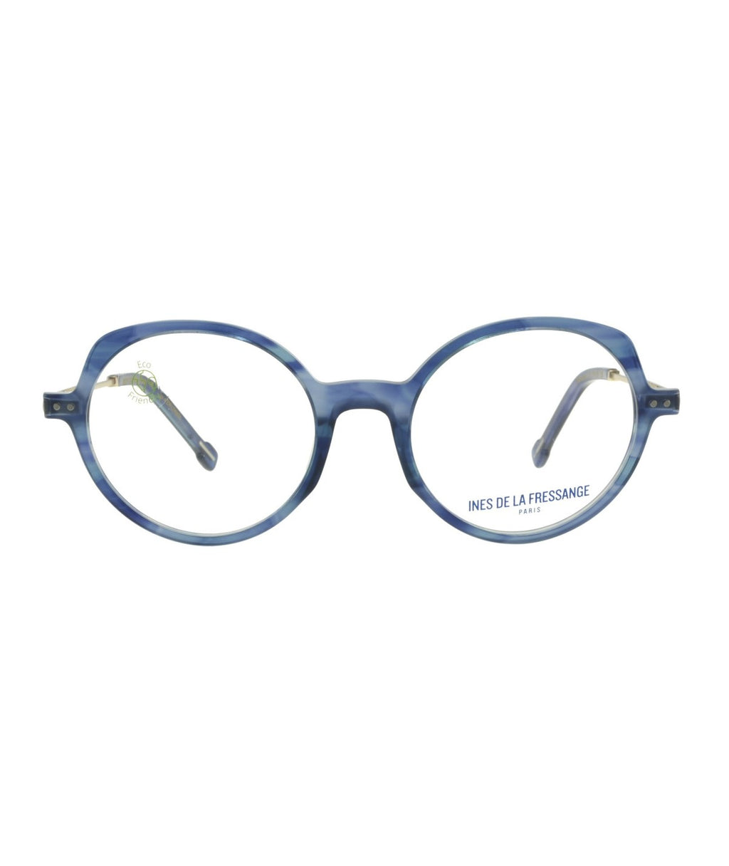Inès de la Fressange Paris MARILOU c1 blue eyeglass frame – front view