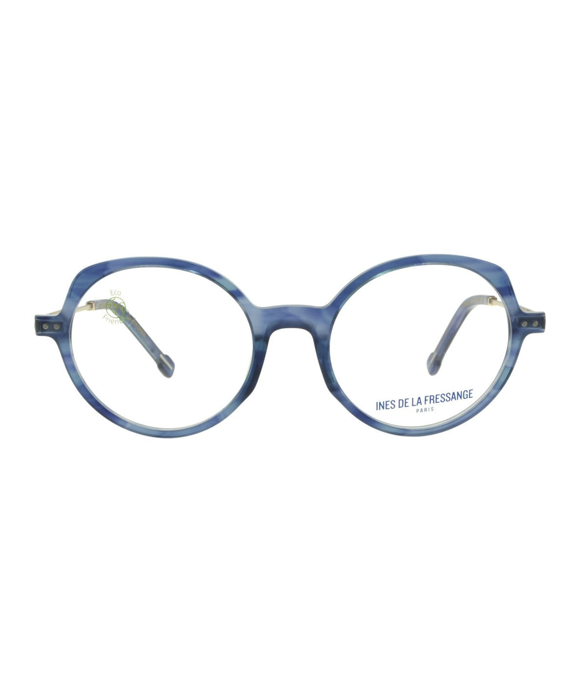 Inès de la Fressange Paris MARILOU c1 blue eyeglass frame – front view