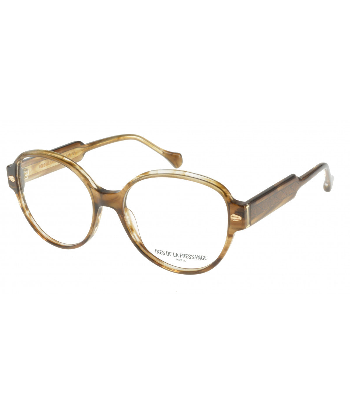 Inès de la Fressange Paris MILLIE c1 translucent brown eyeglass frame