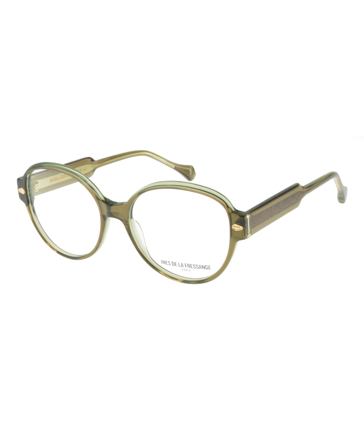 Inès de la Fressange Paris MILLIE (C3) TRANSLUCENT GREEN eyeglass frame