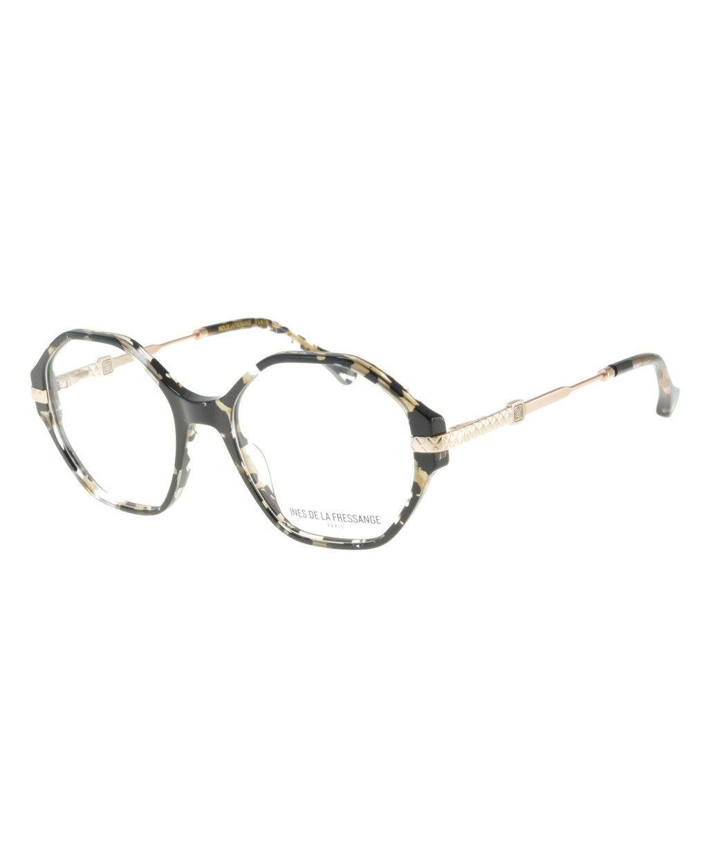 Inès de la Fressange Paris NATACHA c1 black texture eyeglass frame