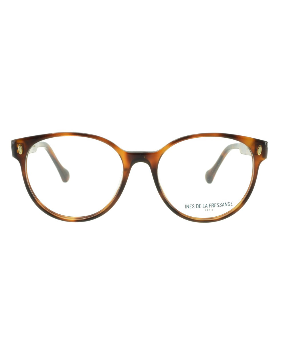 Inès de la Fressange Paris PENNY c1 tortoiseshell eyeglass frame – front view