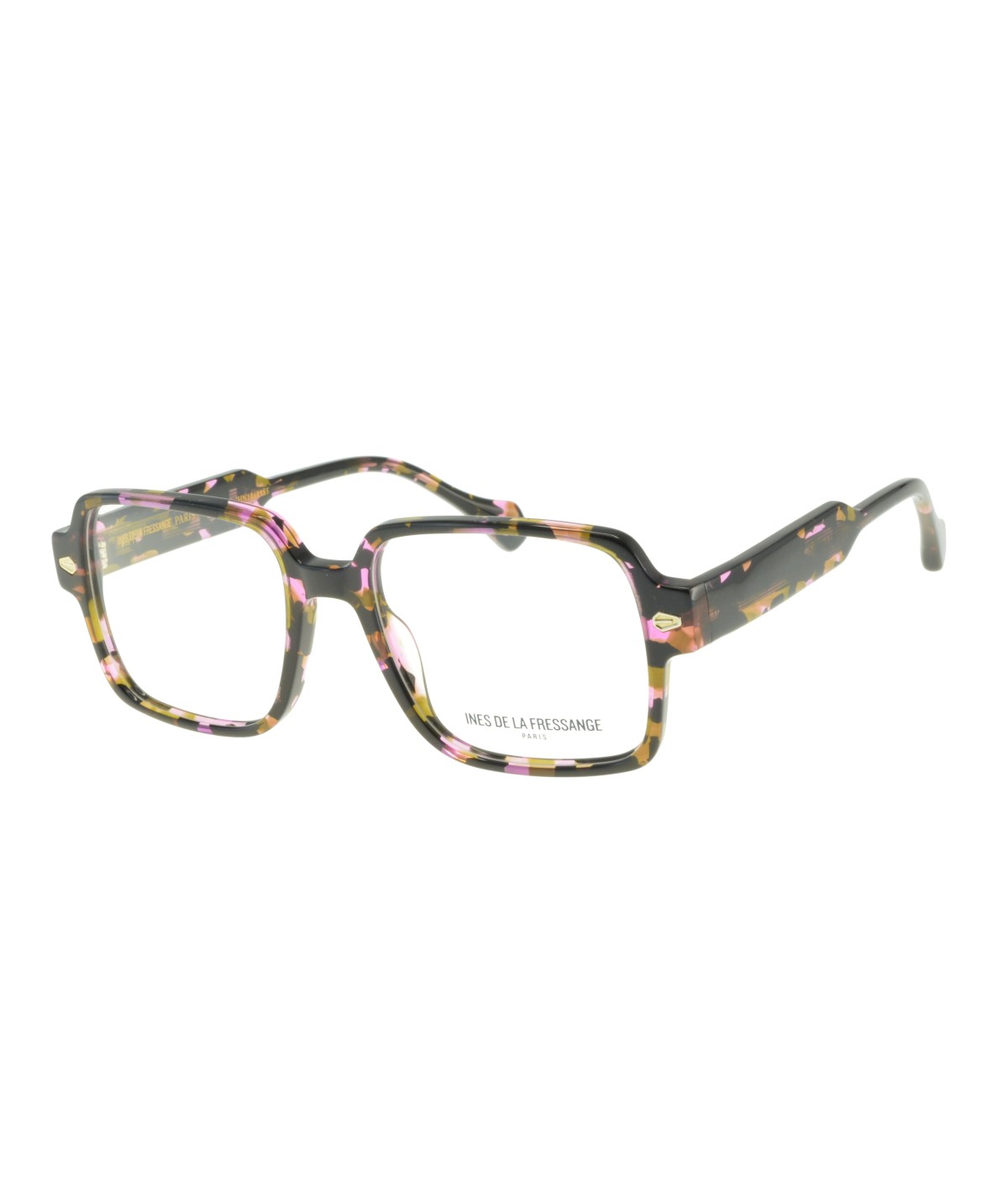 Inès de la Fressange Paris SERENA c1 rose tortoiseshell eyeglass frame