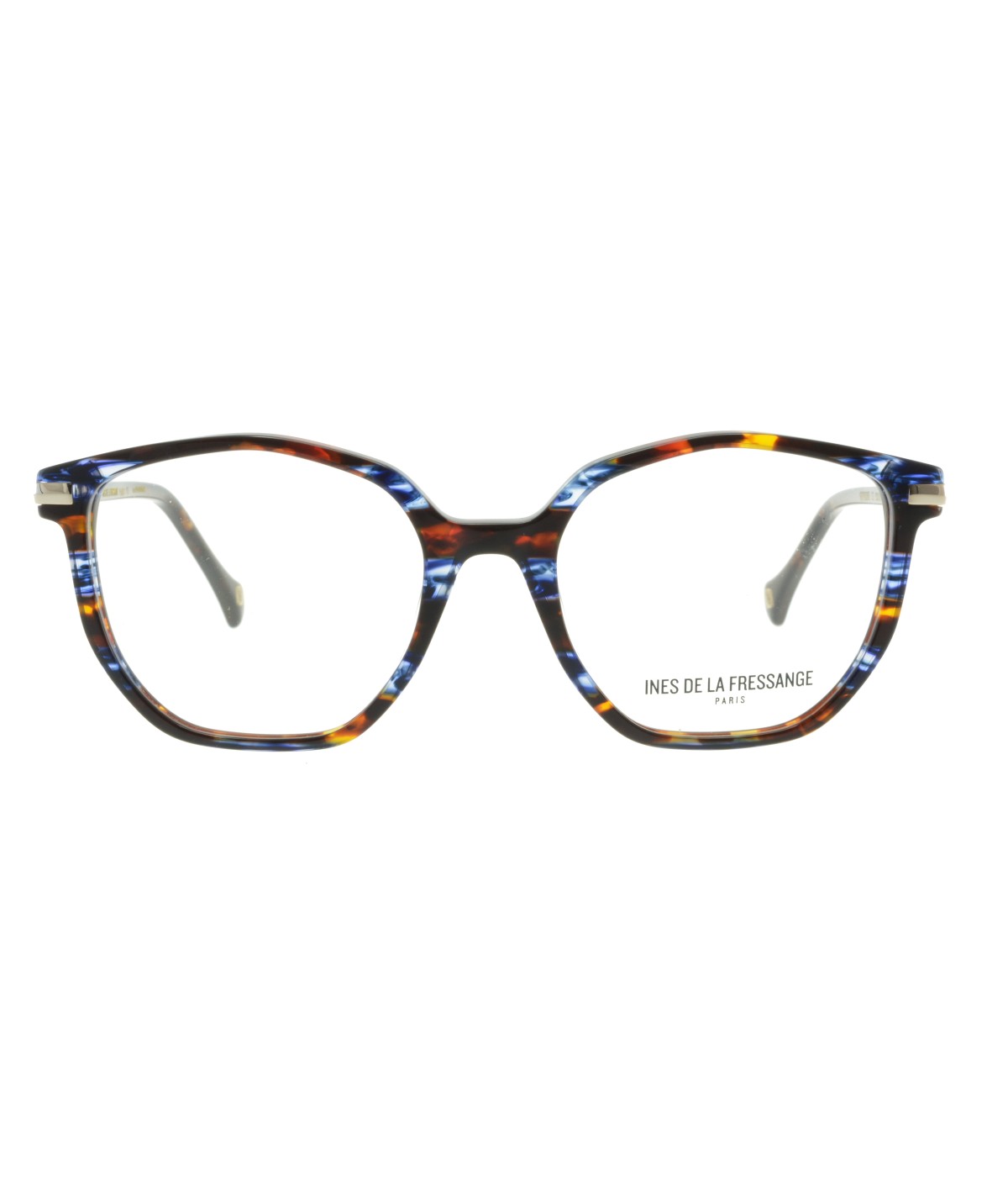 Inès de la Fressange Paris SEVERINE (C3) BLUE TORTOISESHELL eyeglass frame – front view