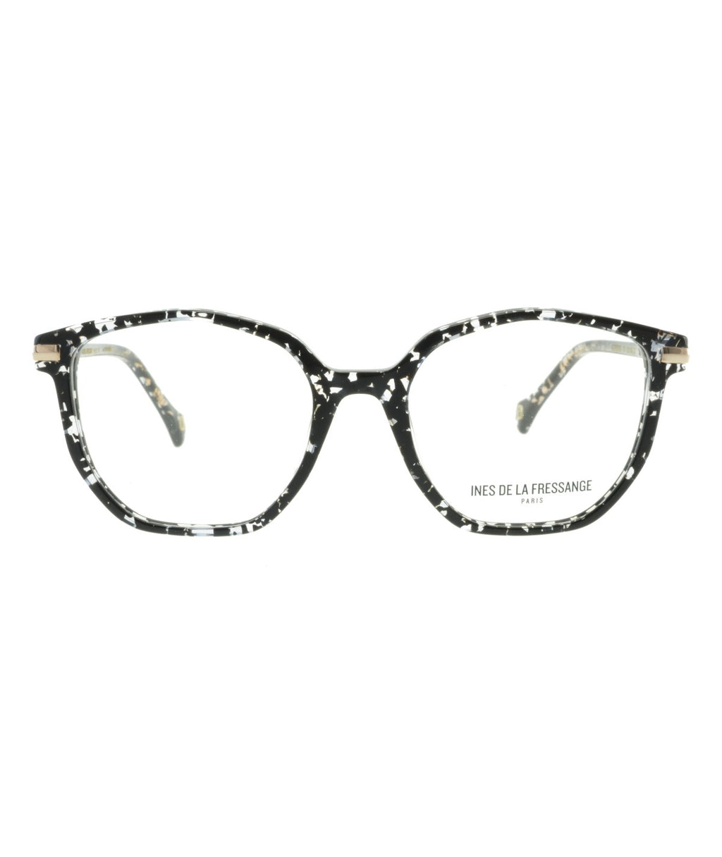 Inès de la Fressange Paris SEVERINE (C4) BLACK CRYSTAL eyeglass frame – front view
