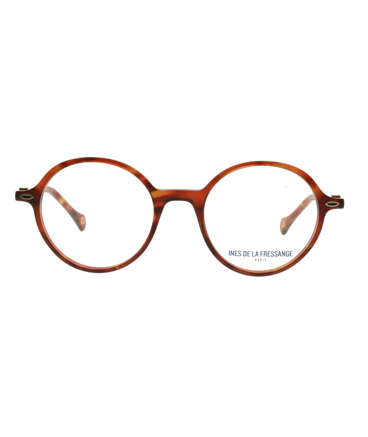 Inès de la Fressange Paris THAÏS (C4) RED TORTOISE eyeglass frame – front view