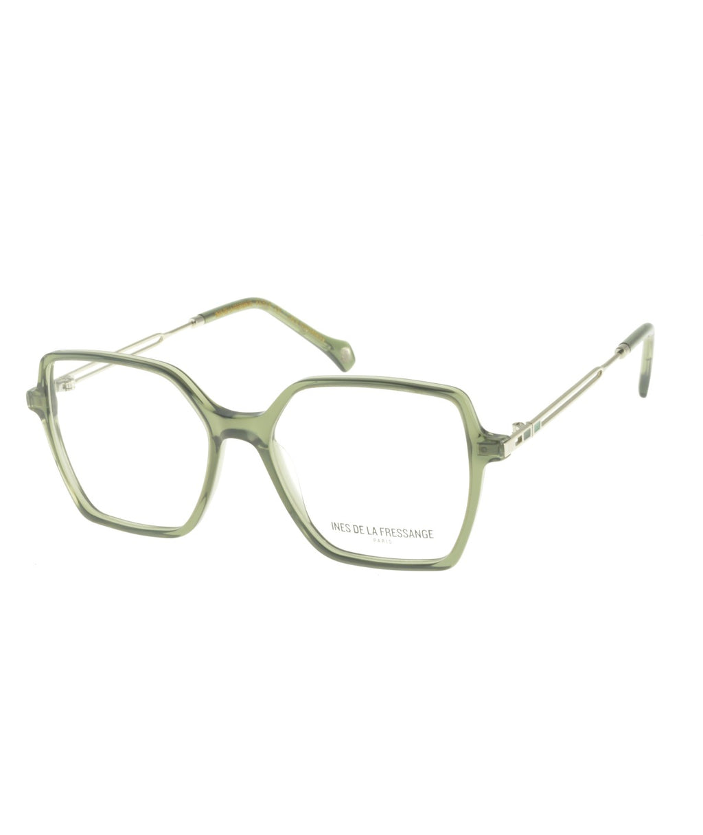 Inès de la Fressange Paris THEA c2 green crystal eyeglass frame