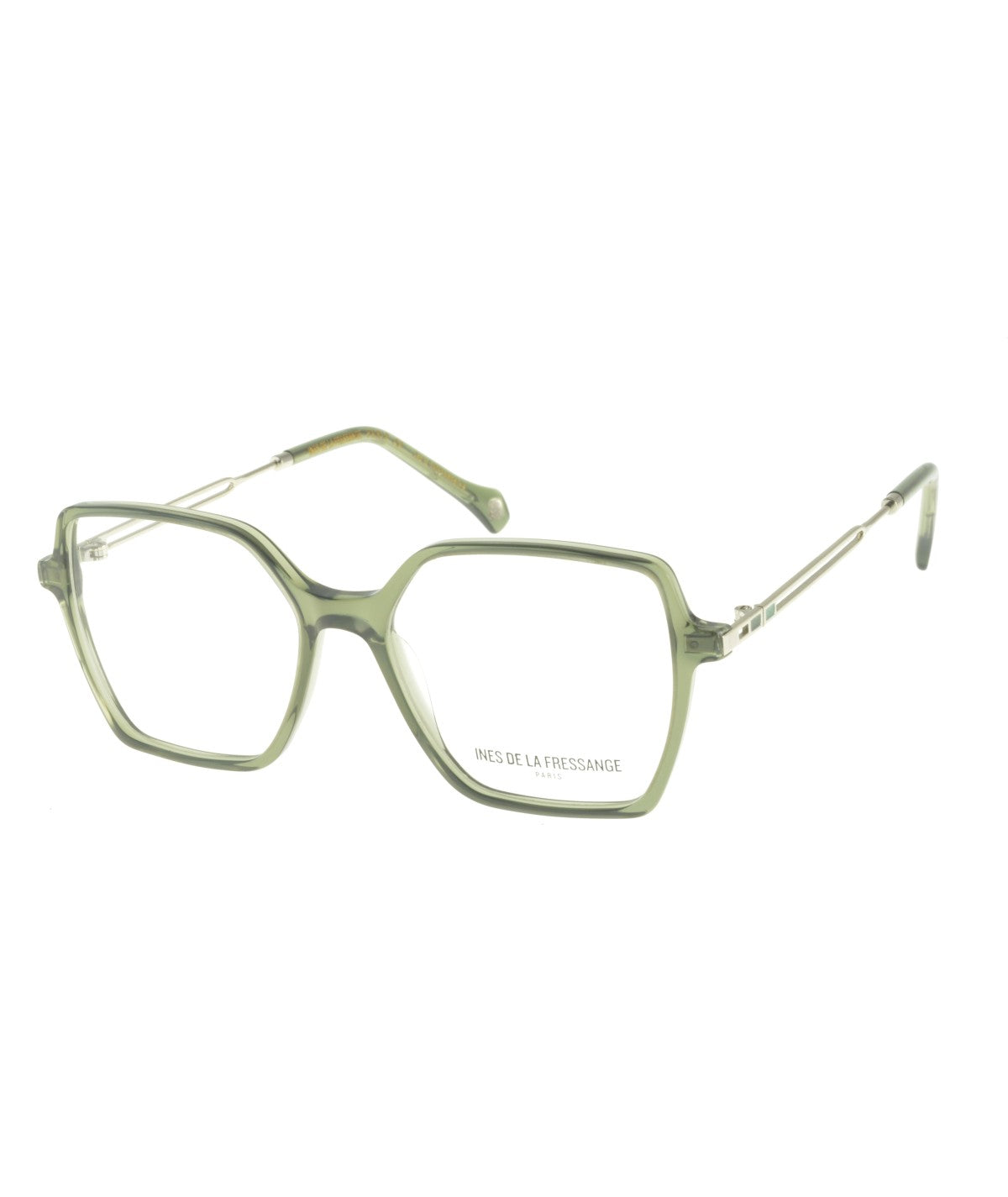 Inès de la Fressange Paris THEA c2 green crystal eyeglass frame