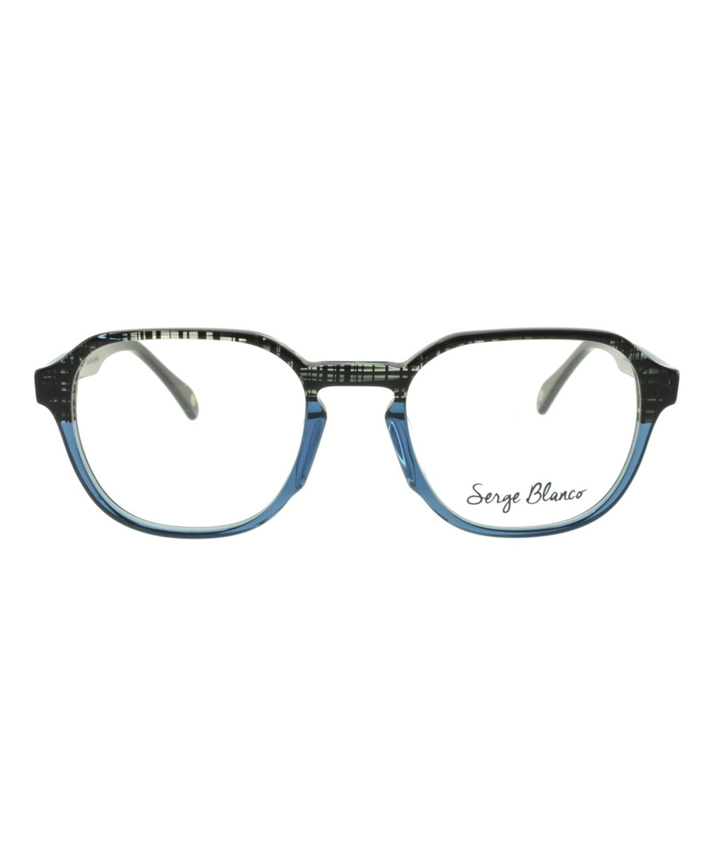 Derby DE337_2 — Noir/cristal bleu, vue de profil