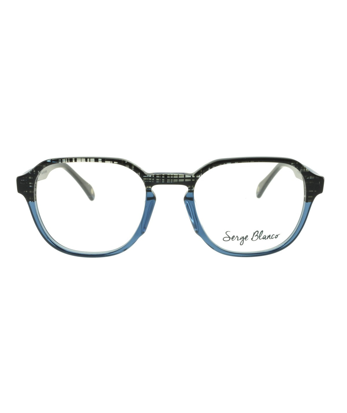 Derby DE337_2 — Noir/cristal bleu, vue de profil