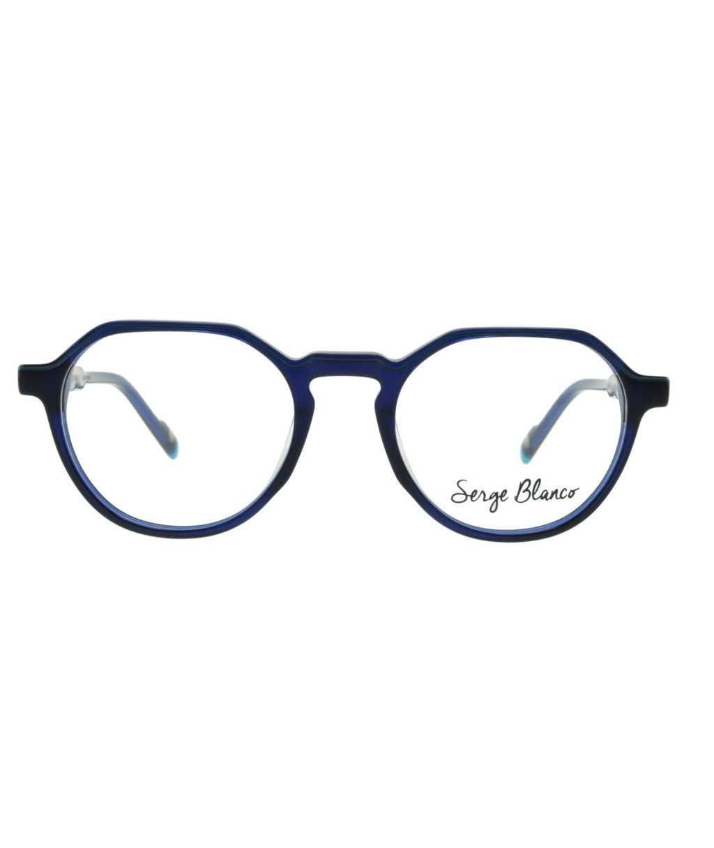 Leeds LE344_2 — Cristal bleu, vue de profil