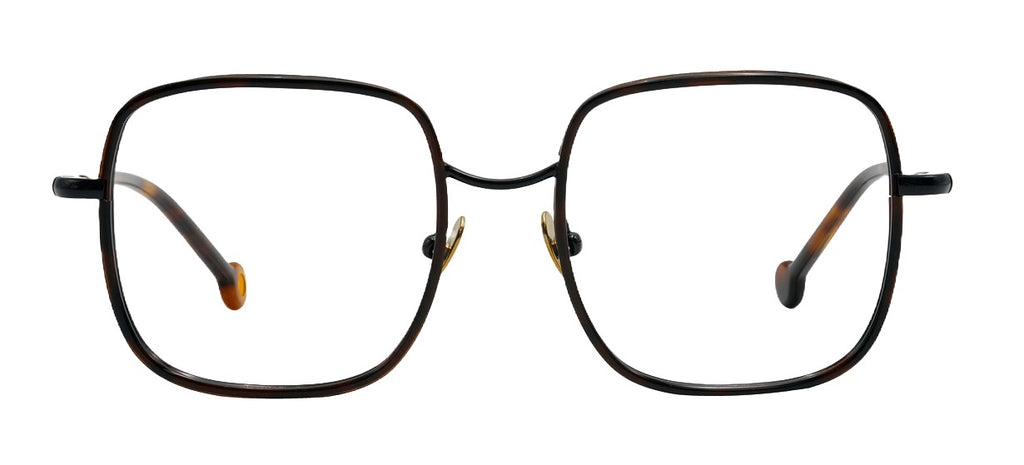 Sabra 443 — BLACK / TORTOISESHELL, front view