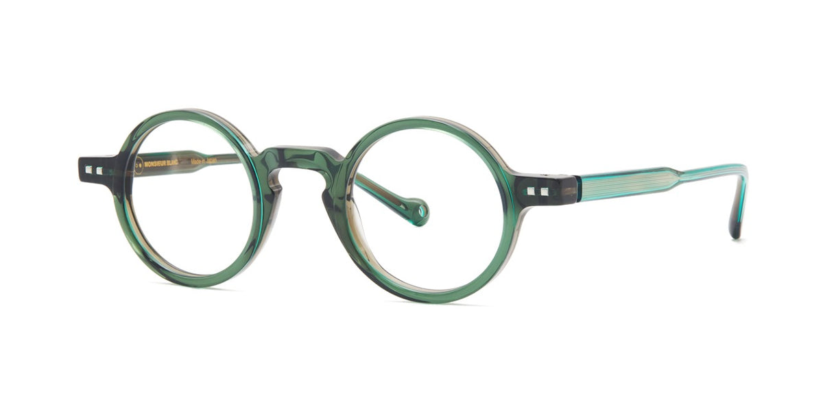 Bertran 781 — Green / Taupe, three-quarter view