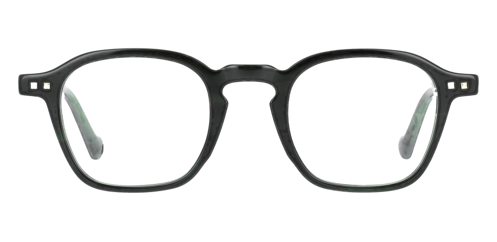 Dominiquen E950 — Tortoiseshell Green, front view