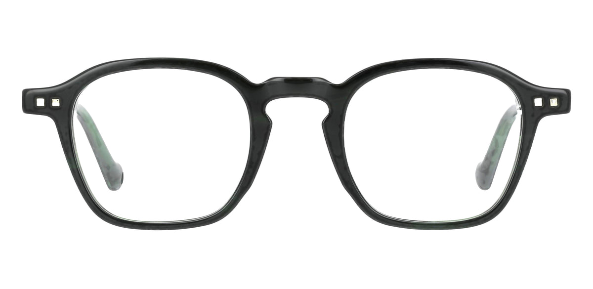 Dominiquen E950 — Tortoiseshell Green, front view
