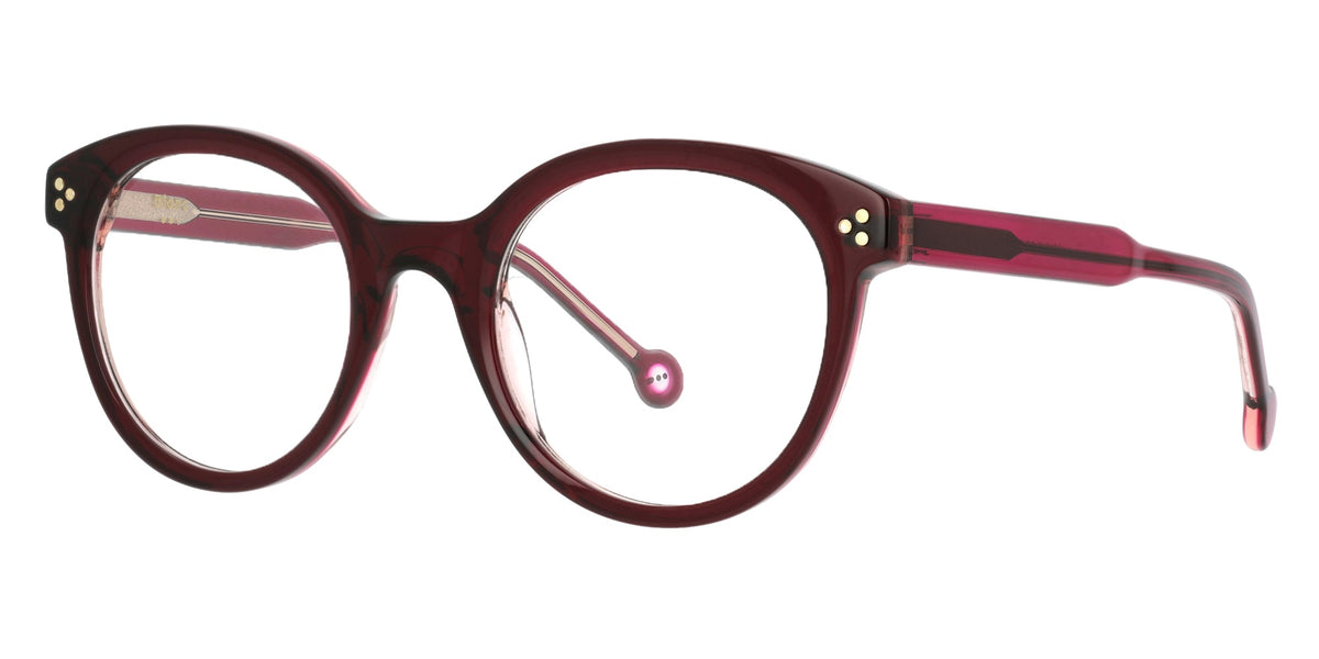 Solene RO61 — OPAQUE DARK RED/TRANSPARENT PINK, three-quarter view