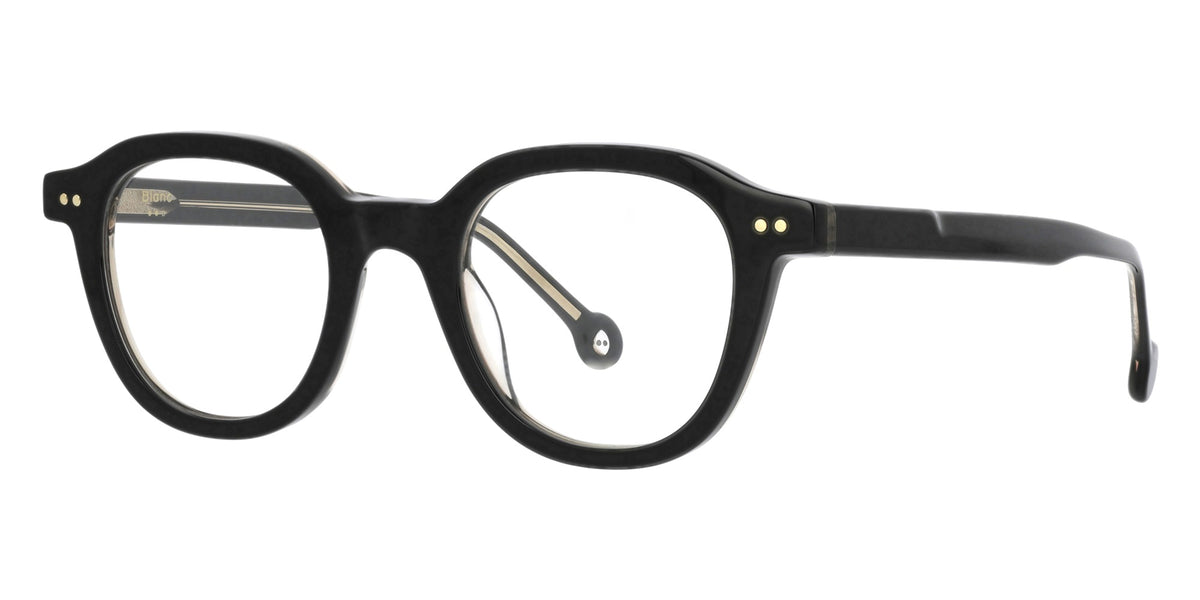 Adrien NO61 — Glossy Black/Nicotine, three-quarter view