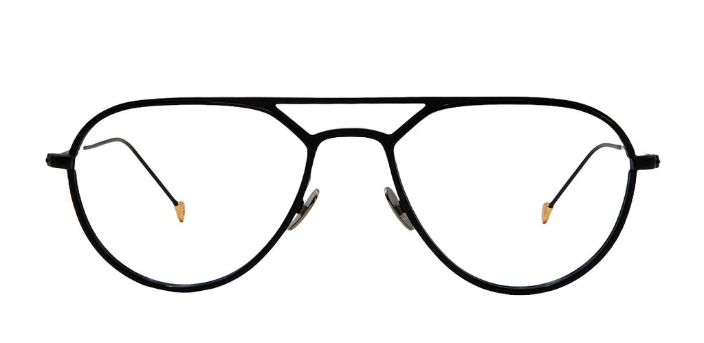 Claude 394 — BLACK / BLACK, front view
