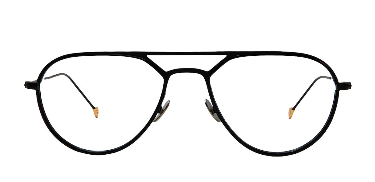 Claude 394 — BLACK / BLACK, front view