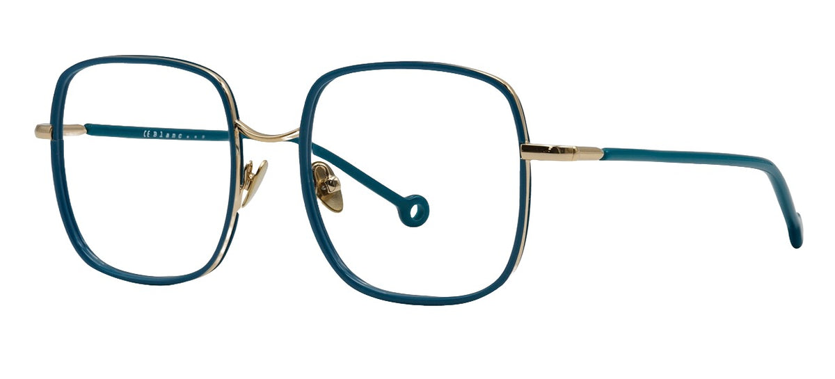Sabra 444 — PALE GOLD / BLUE, three-quarter view